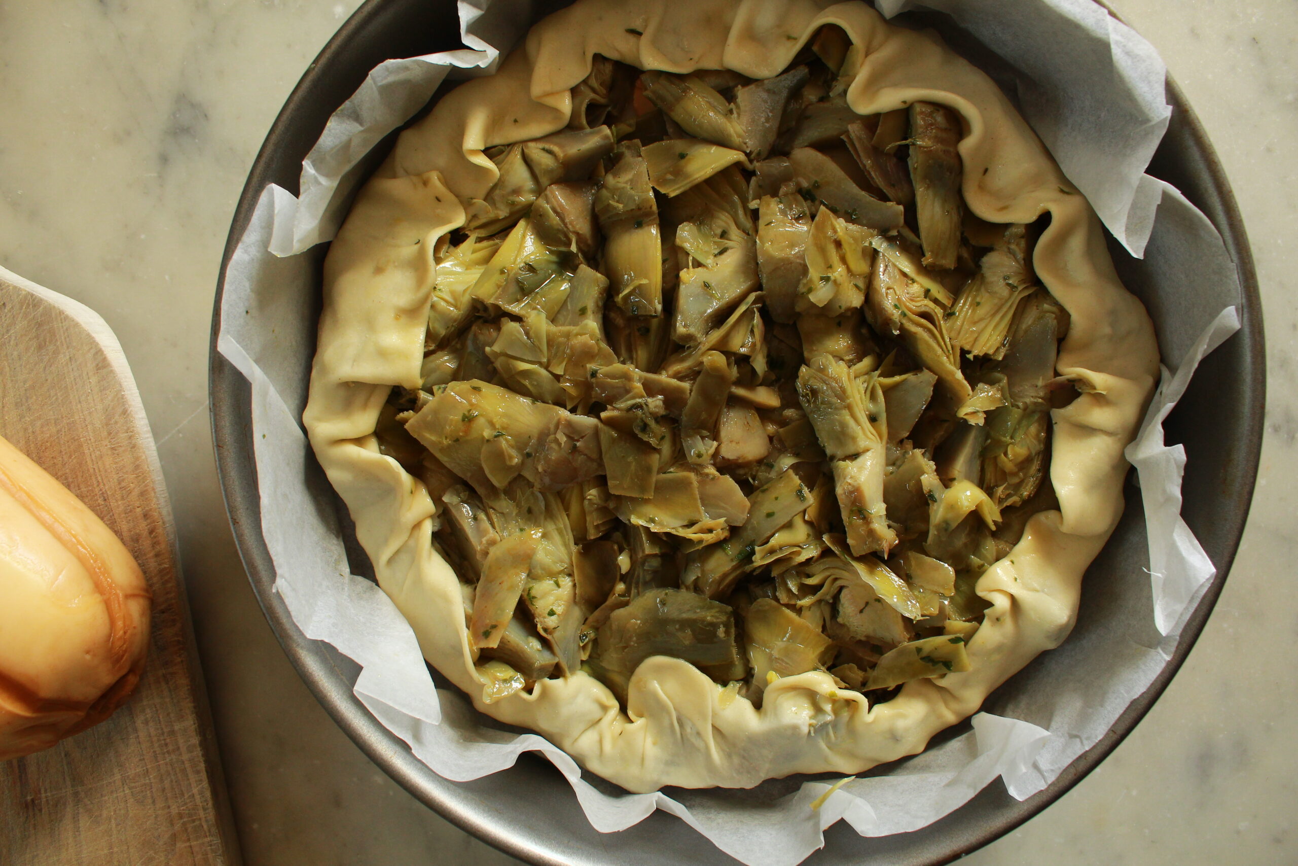 Torta Salata Carciofi Provola E Prosciutto Cotto